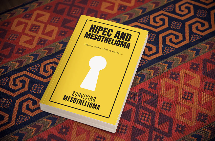 HIPEC And Mesothelioma book laying on carpet
